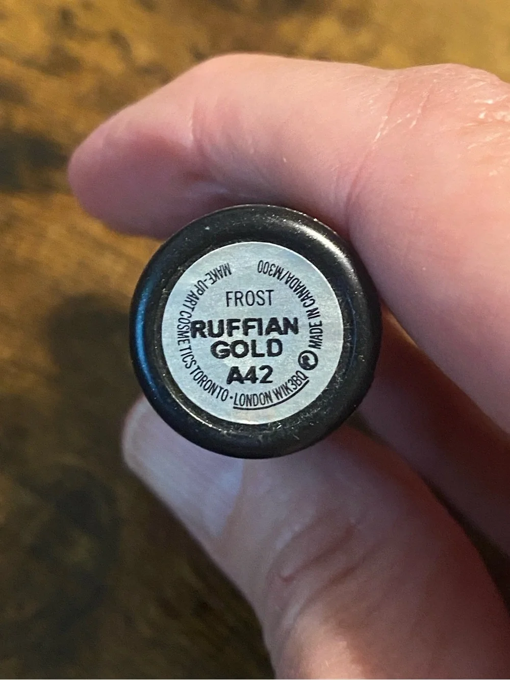 MAC Lipstick Ruffian Gold-Frost